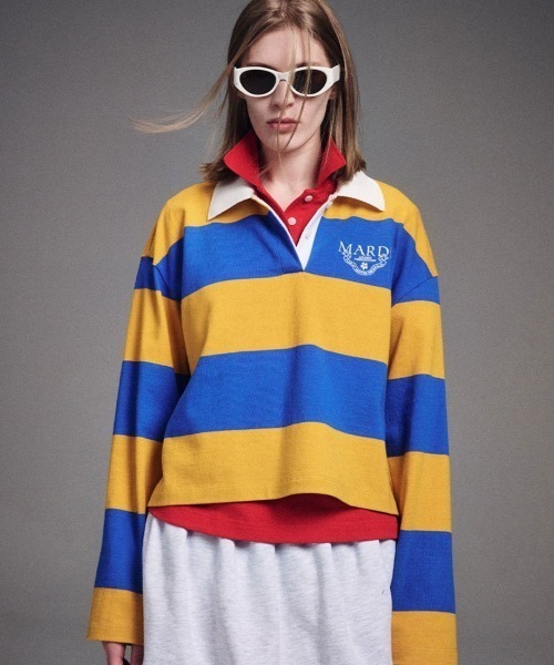 Mardi Mercredi（マルディメクルディ） ポロシャツ ポロ RUGBY SHIRT