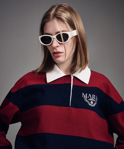 Mardi Mercredi（マルディメクルディ） ポロシャツ ポロ RUGBY SHIRT