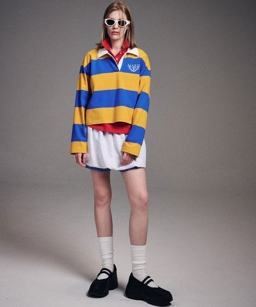 Mardi Mercredi（マルディメクルディ） ポロシャツ ポロ RUGBY SHIRT