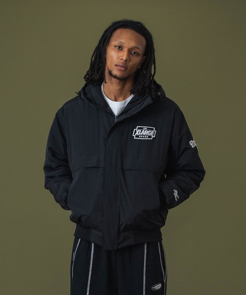 xlarge 中綿ミドル丈ブルゾン　アウター XLARGE ナイロンジャケット NYLON PUFFER JACKET メンズ