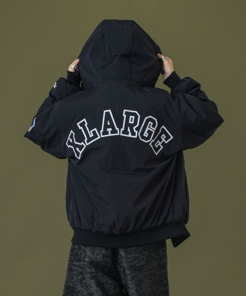 【値下げ価格】XLARGE ナイロンジャケット 黒 XLARGE エクストララージ ナイロンジャケット NYLON PUFFER