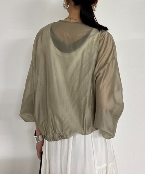 美品◎ラウンジドレス　1.8万　シアーブルゾン　ネイビー. シアーブルゾン | LOUNGEDRESS(ラウンジドレス)レディース | PAL