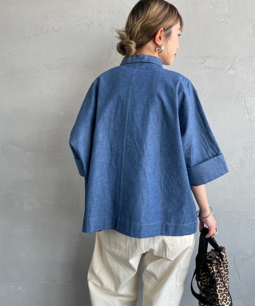 DANTONダントン 38サイズ 半袖　レディースブルー Danton 「DANTON」 半袖シャツ 38 ブルー レディース : ZOZOTOWN