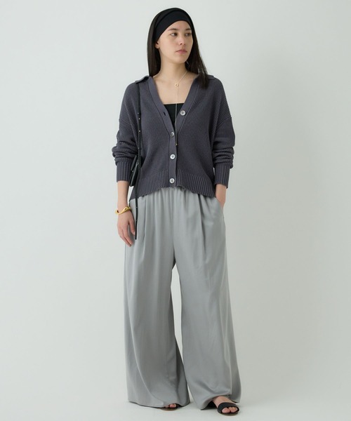 びび【美品】カオス☆チャコール リアナニットカーディガン フロントレイヤードVカーディガン - ベルーナ【公式】