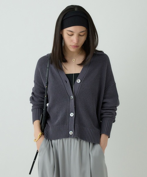 Chaos（カオス） ニットカーディガン FREE チャコールグレー