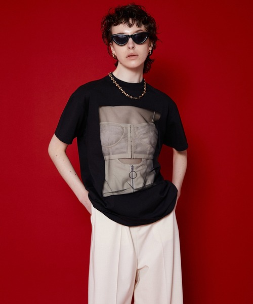 「MAISON SPECIAL」 半袖Tシャツ FREE ブラック レディース