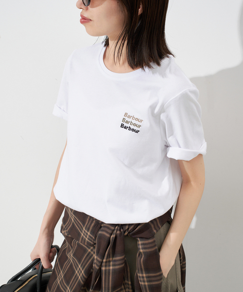 tシャツ BARBOUR/バブアー Penshaw T-Shirt LTS0676BE51/LTS0676W レディース