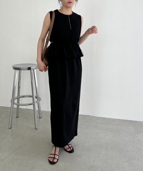 CAPRICIEUX LE'MAGE ワンピース 「低身長サイズあり」バルーン