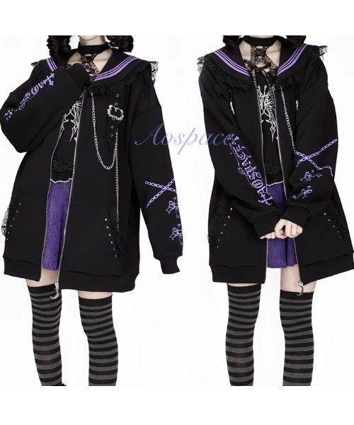 ✨美品✨サイズL L✨ブラックレーベル　リバーシブルパーカー　ブラウン WISH FOR EVER × ONCILY 】HEART COLLAB FULL-ZIP HOODIE/ハート