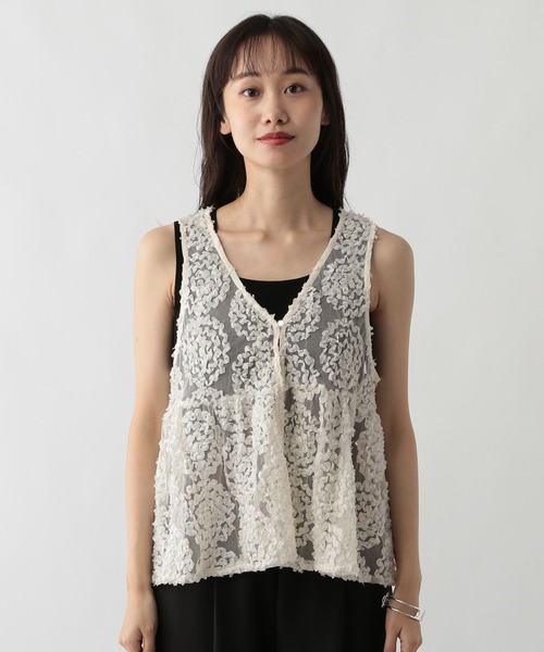 FOUND GOOD（ファウンドグッド） ベスト ジレ 3Dレースベスト