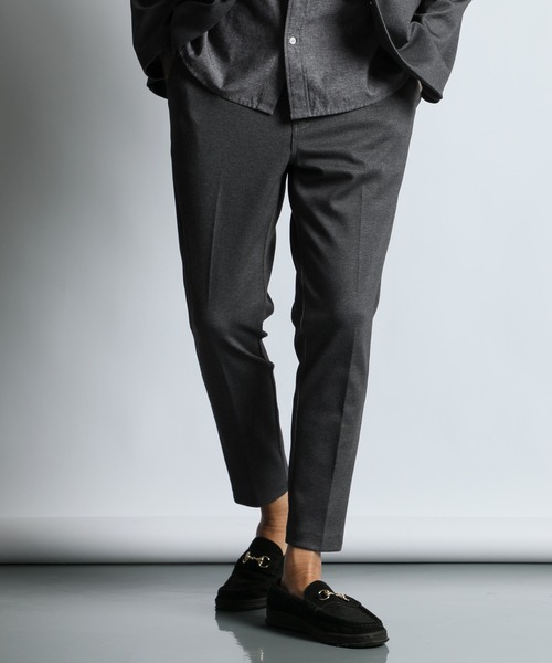 【通常：Theory】ウール調ジャージー スラックス「M：ブラックツイル」 The DUFFER of ST.GEORGE（ザダファーオブセントジョージ） スラックス