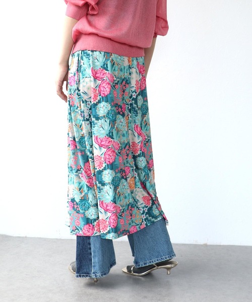 triple fortune ワイルドフラワースカート Triple fortune 緑ノ王国スカート Triple* fortune》華蝶スカート