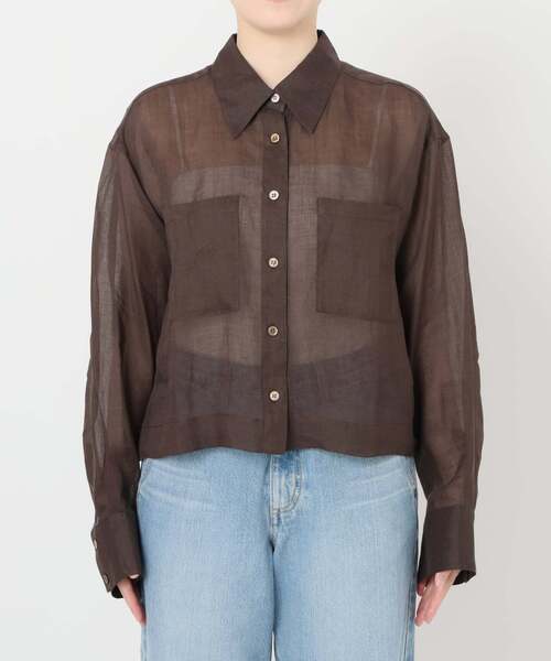 新品 イエナ ブラウス シャツ ラミースキッパーシャツ レディース 追加》ラミースキッパーシャツ（シャツ／ブラウス）｜SLOBE IENA