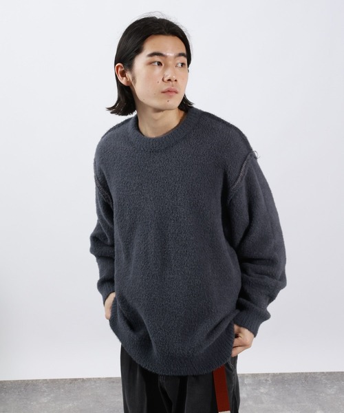 BAYFLOW（ベイフロー） セーター ニット リバーシブルシャギープル