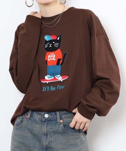 FUNALIVE（ファンアライブ） tシャツ BF2 select CAT 猫刺繍 プリント