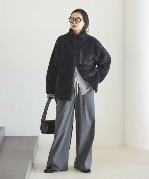【美品】JOURNAL STANDARD レディースブルゾン JOURNAL STANDARD 「JOURNAL STANDARD」 ブルゾン FREE ネイビー