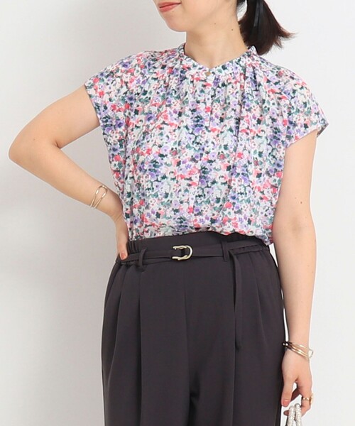 「NOLLEY'S LIGHT」 半袖ブラウス 38 ピンク系その他 レディース_画像3