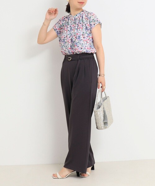 「NOLLEY'S LIGHT」 半袖ブラウス 38 ピンク系その他 レディース_画像4