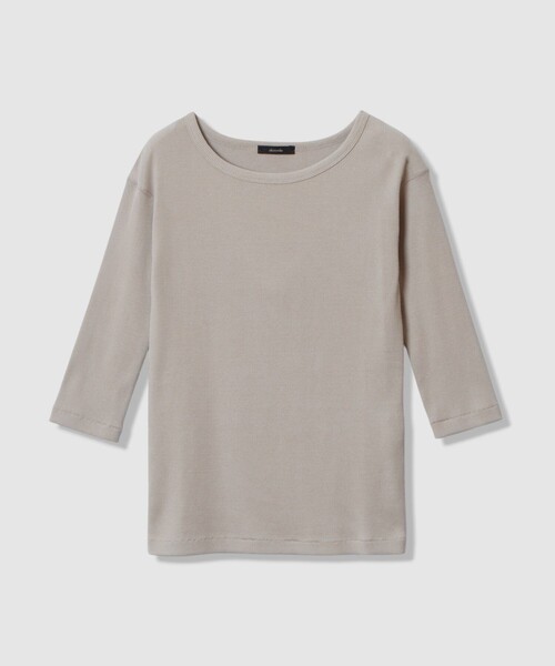 tシャツ テレコ3/4スリーブボートネックプルオーバー レディース | allureville | 03
