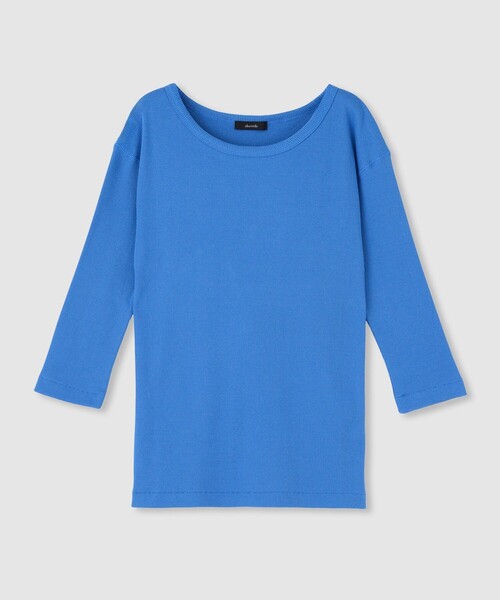 tシャツ テレコ3/4スリーブボートネックプルオーバー レディース | allureville | 04