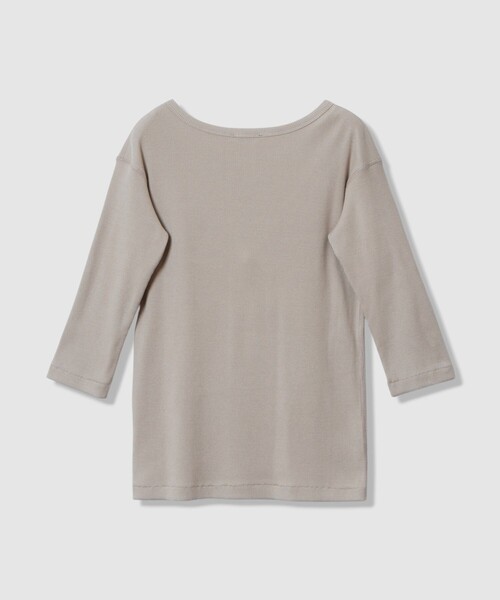 tシャツ テレコ3/4スリーブボートネックプルオーバー レディース | allureville | 11