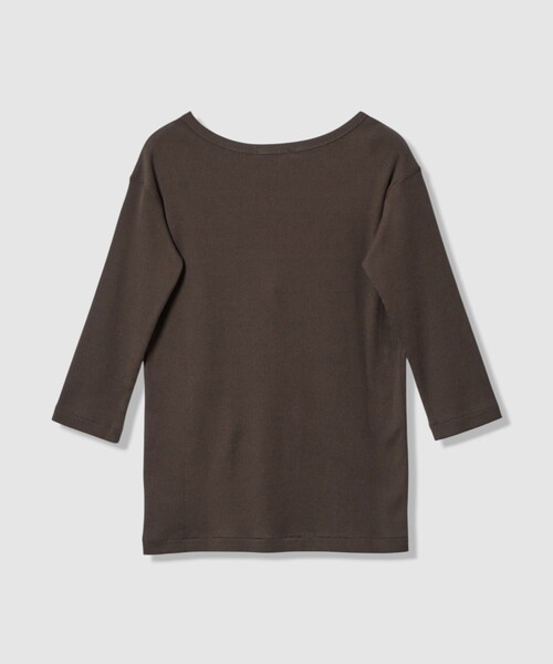 tシャツ テレコ3/4スリーブボートネックプルオーバー レディース | allureville | 19