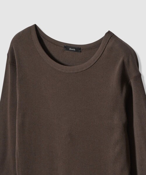 tシャツ テレコ3/4スリーブボートネックプルオーバー レディース | allureville | 20