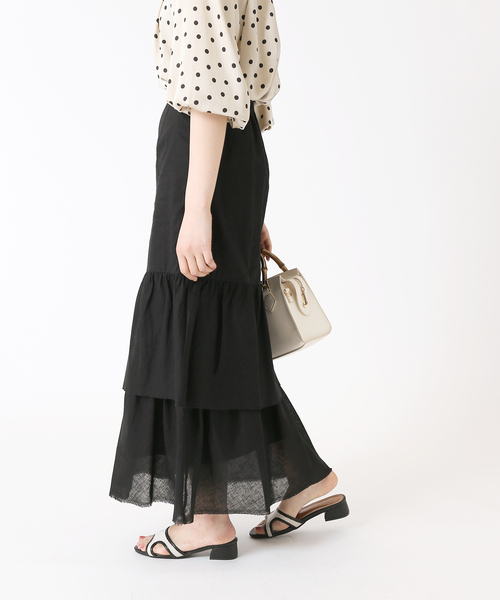 「B.C STOCK」 フリルスカート FREE グリーン レディース_画像5