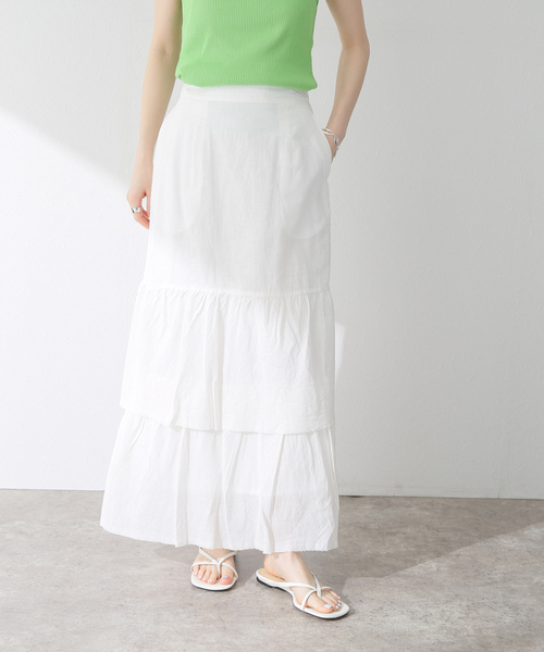 「B.C STOCK」 フリルスカート FREE グリーン レディース_画像7