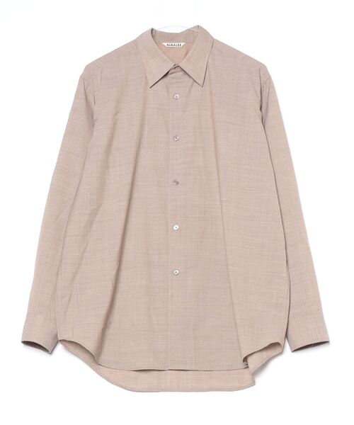 AURALEE（オーラリー） 長袖シャツ 3 ベージュ メンズ : ZOZOTOWN