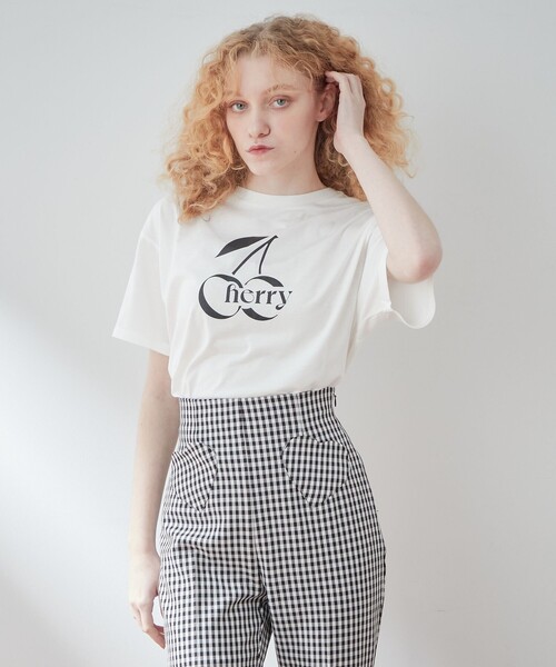 「DEICY」 半袖Tシャツ FREE オフホワイト レディース_画像5