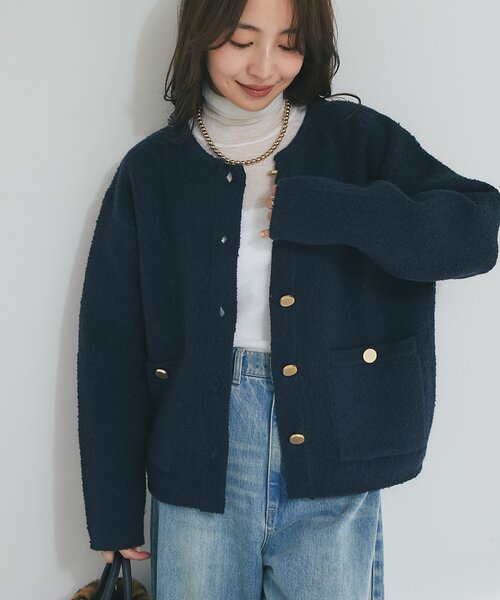 La boutique Bonbon（ラブティックボンボン） ジャケット ノーカラー