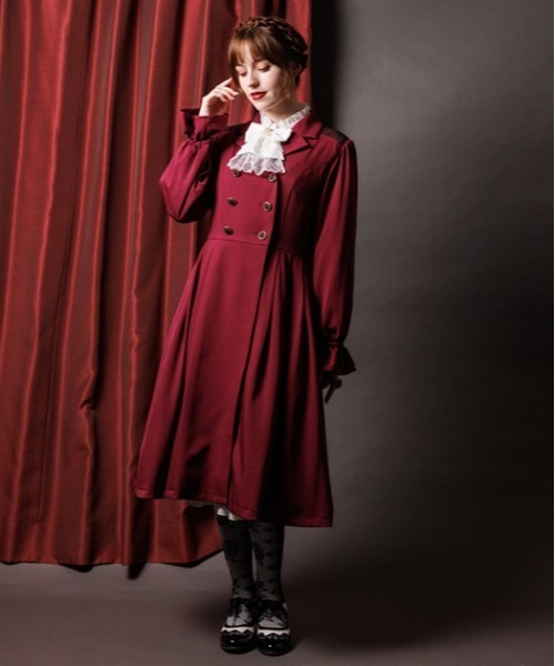 axes femme Wレースアップトレンチコート ハロウィン ロングコート axes femme｜Wレースアップトレンチコート | Rakuten Fashion(楽天