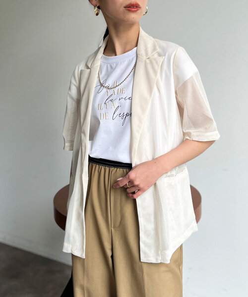 「Chez toi」 ジャケット FREE ブラウン レディース_画像2