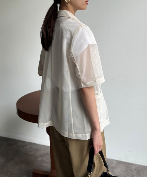 「Chez toi」 ジャケット FREE ブラウン レディース_画像7