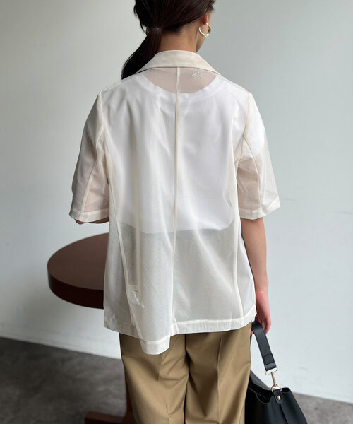 「Chez toi」 ジャケット FREE ブラウン レディース_画像8