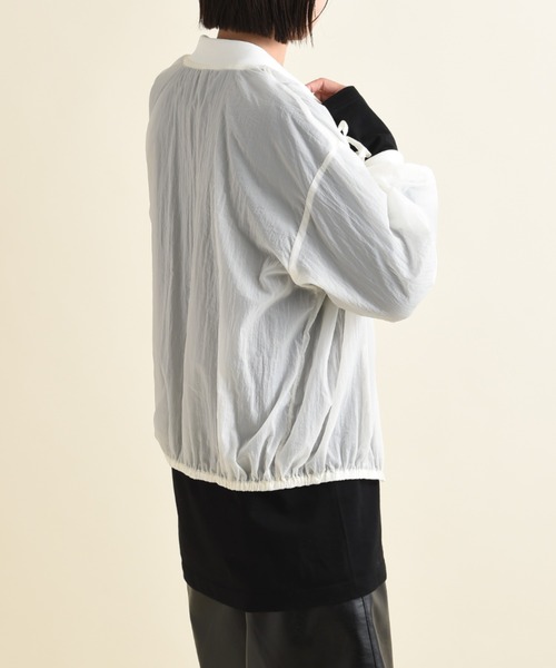 「INTERPLANET」 ブルゾン FREE ライトグレー レディース_画像5