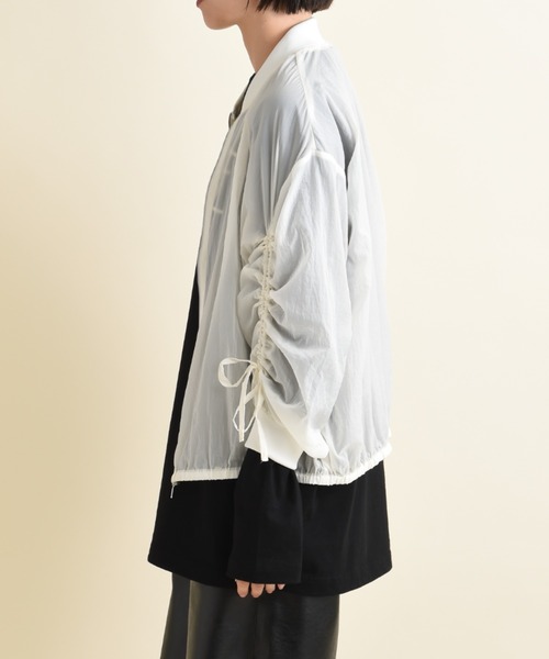 「INTERPLANET」 ブルゾン FREE ライトグレー レディース_画像7