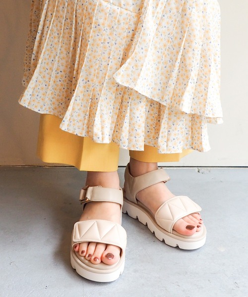 「あしながおじさん」 フラットサンダル 22.5cm ライトブルー レディース_画像7
