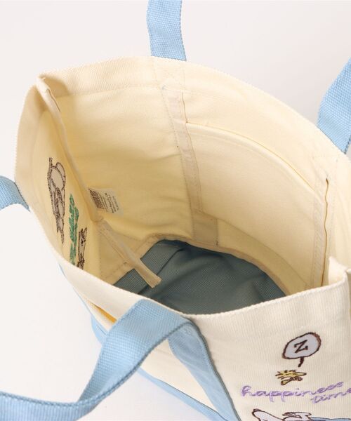 PEANUTS エコバッグ 「 」 スヌーピー 刺繍トートバッグ 25F9