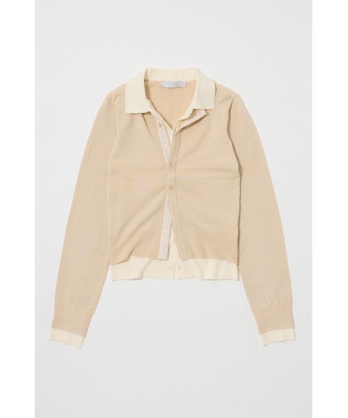 MOUSSY（マウジー） ニット セーター DOUBLE LAYERED ニットシャツ