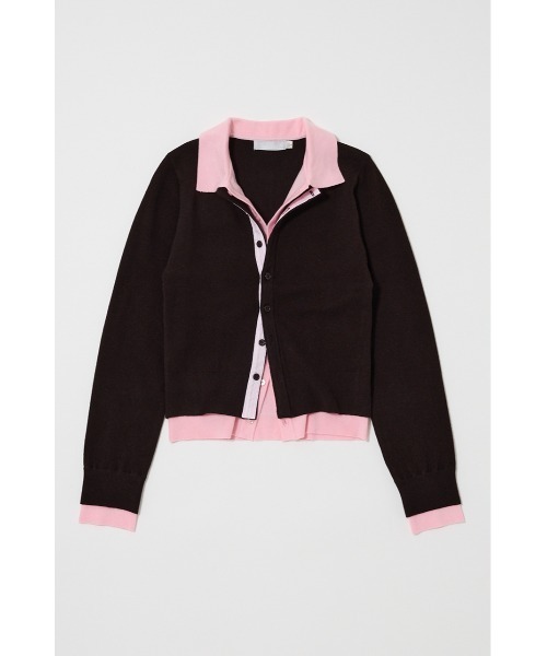 MOUSSY（マウジー） ニット セーター DOUBLE LAYERED ニットシャツ