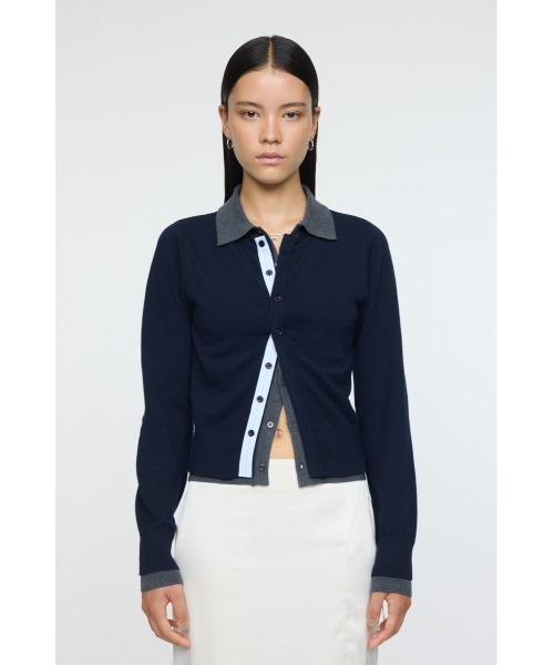 MOUSSY（マウジー） ニット セーター DOUBLE LAYERED ニットシャツ