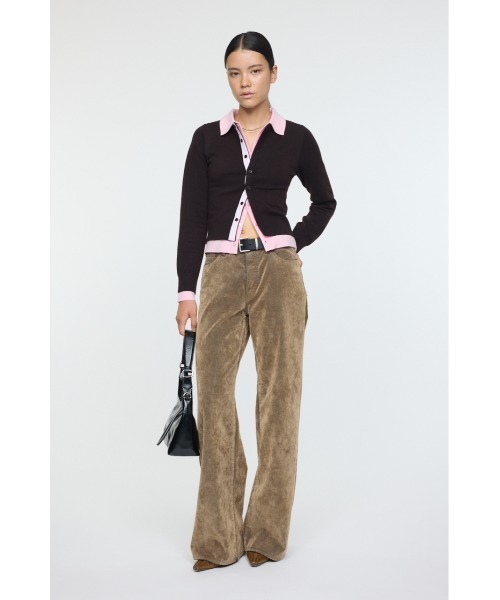 MOUSSY（マウジー） ニット セーター DOUBLE LAYERED ニットシャツ
