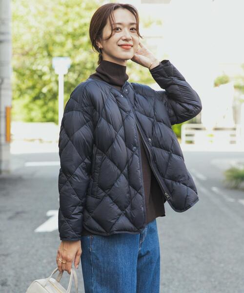 【美品】アーバンリサーチドアーズ ライトダウンキルトコート ネイビー定価1.6万 URBAN RESEARCH DOORS（アーバンリサーチドアーズ） ダウンコート