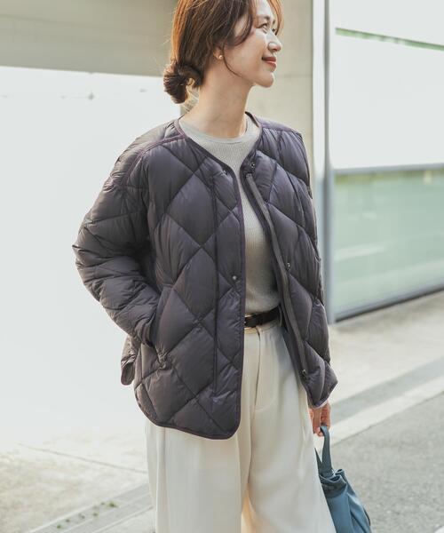 アーバンリサーチ ドアーズ ライトダウンキルトショートブルゾン カーキ アーバンリサーチ ドアーズ URBAN RESEARCH DOORS 『一部WEB限定カラー