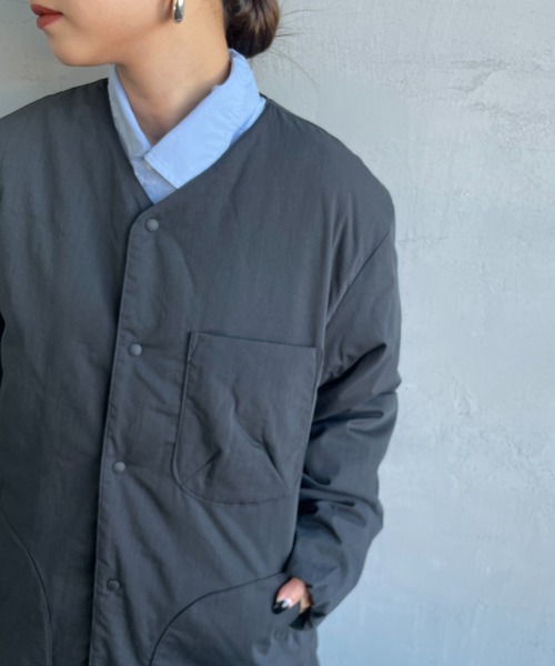 NANGA グレー ダウンジャケット　インナーダウン カーディガン NANGA（ナンガ） ダウンジャケット ダウン 7DAYS INNER DOWN CARDIGAN