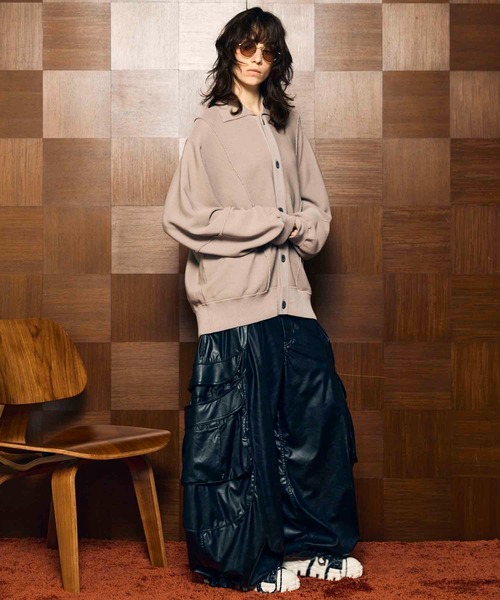 メゾンスペシャル　カーディガン MAISON SPECIAL（メゾンスペシャル） カーディガン Logo Jacquard Knit