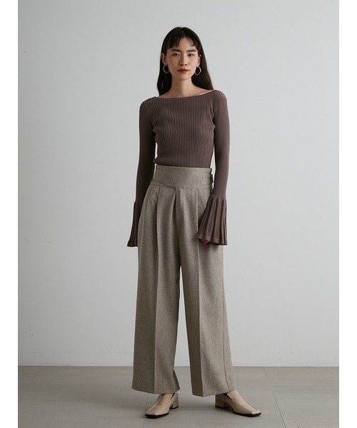 「styling/」 長袖ニット ONE SIZE ブラック レディース_画像3