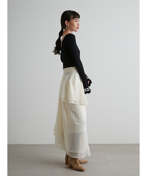 「styling/」 長袖ニット ONE SIZE ブラック レディース_画像9